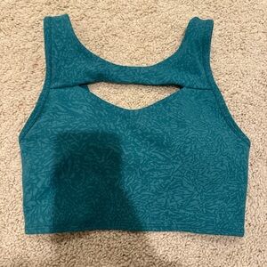 Lululemon size 4 teal sports bra